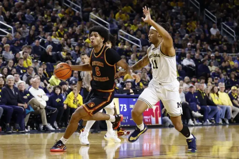 Michigan beats up USC.