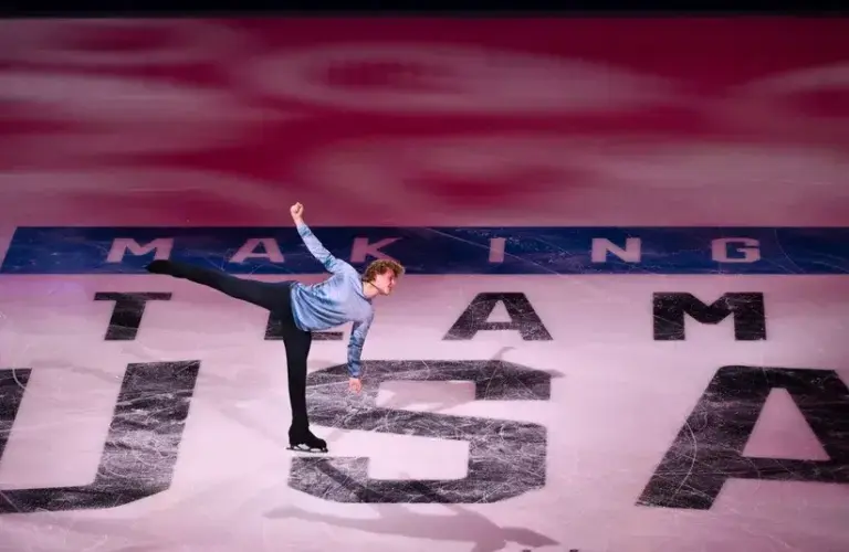 Ilia Malinin performs during the 2026 U.S. Figure Skating Championships at Enterprise Center