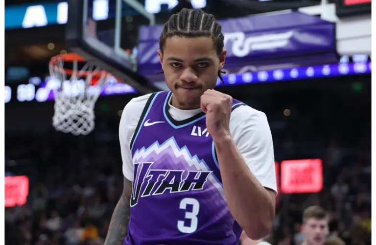 Keyonte George Celebration Towards Sideline