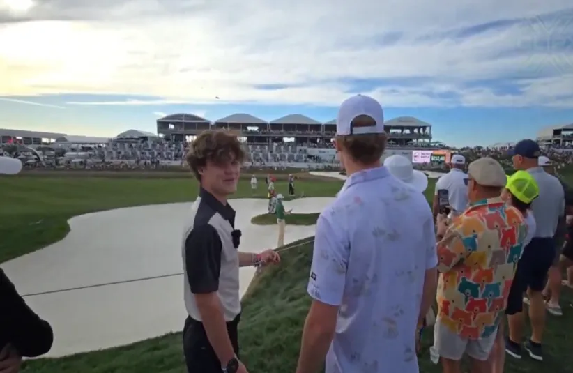Jack Doherty At The PGA Tour In Front Of TPC Scottsdale Golf Course