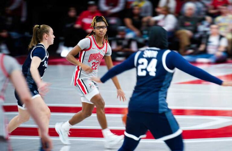 Jaloni Cambridge against Penn State. She had 33 against USC.