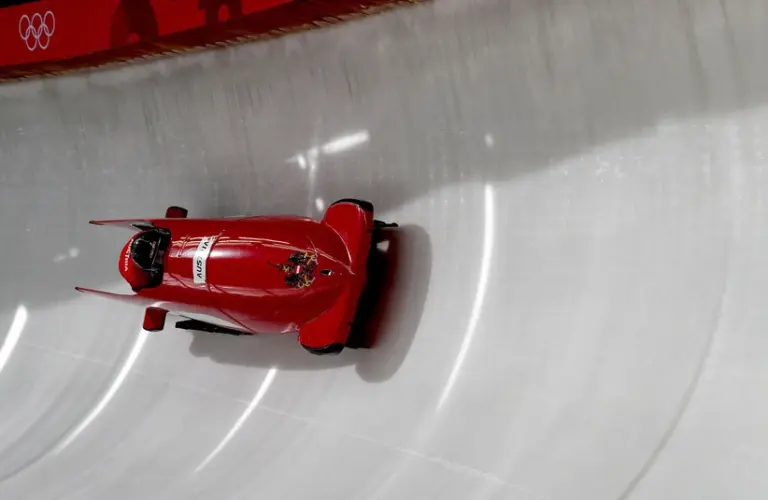 What the Israeli bobsled looks like.