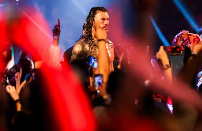 Roman Reigns entering the Royal Rumble.
