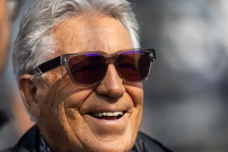 Cadillac F1; May 24, 2025; Indianapolis, IN, USA; IndyCar Series former driver Mario Andretti at the drivers meeting during Legends Day at Indianapolis Motor Speedway.