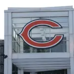 Chicago Bears logo sits on top of the Halas Hall