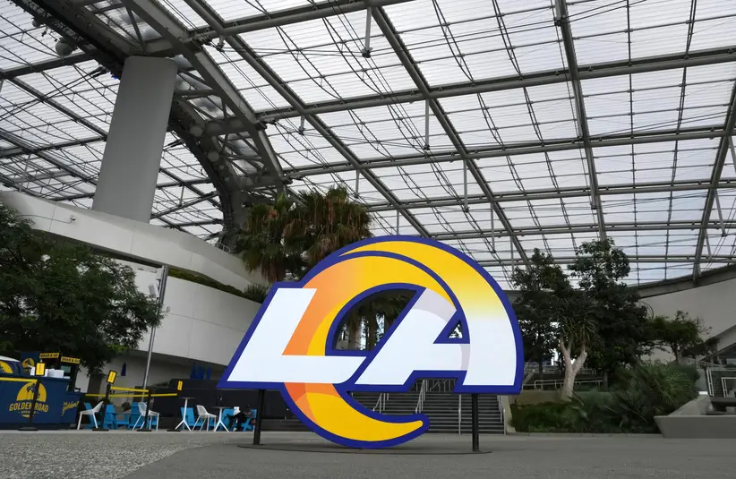 The Los Angeles Rams logo.