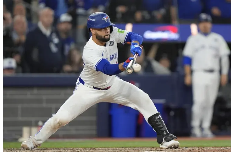 New red sox Isiah Kiner Falefa putting down a bunt