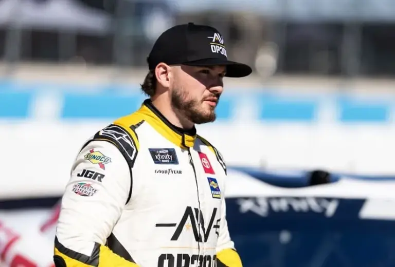 Nov 1, 2025; Avondale, Arizona, USA; NASCAR Xfinity Series driver Taylor Gray (54) during the Xfinity Series Championship race at Phoenix Raceway.