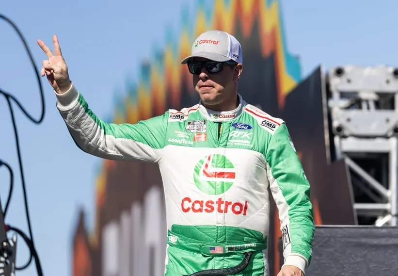 Nov 2, 2025; Avondale, Arizona, USA; NASCAR Cup Series driver Brad Keselowski (6) during the NASCAR Championship race at Phoenix Raceway.