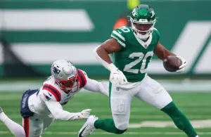 New York Jets running back Breece Hall.