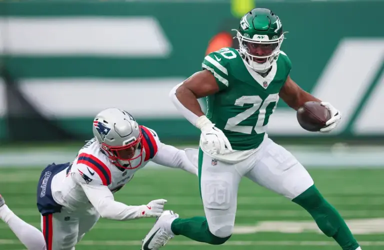 New York Jets running back Breece Hall.