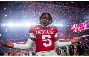 Ponds celebrating the National Championship Victory in January.