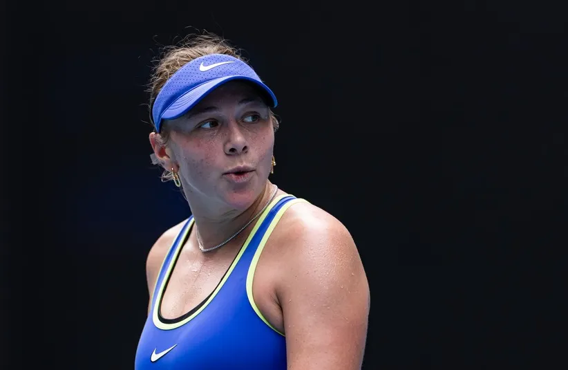 Amanda Anisimova of United States in action