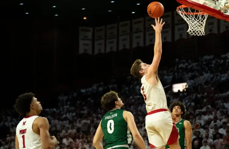 Miami RedHawks guard Peter Suder (5) hits a layup