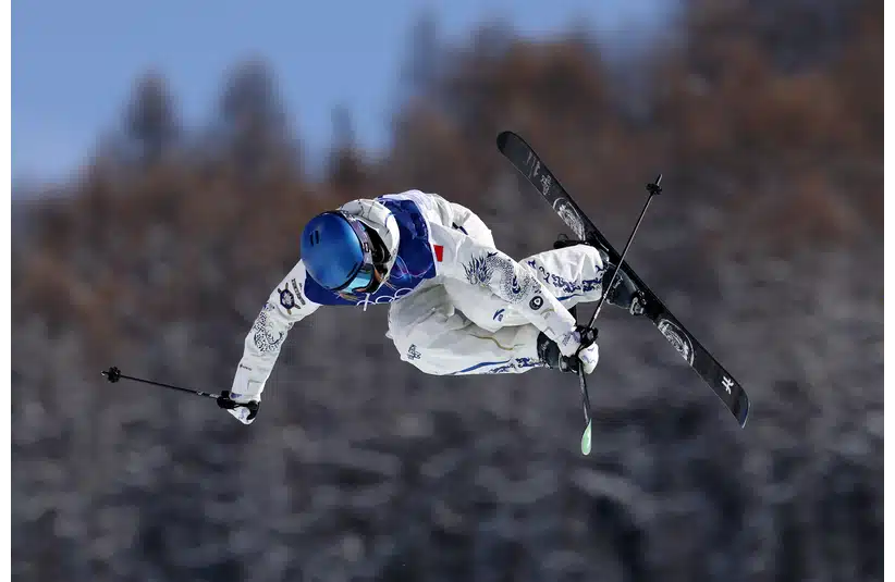 Eileen Gu in the 2026 Olympic Women's Ski Halfpipe Final.