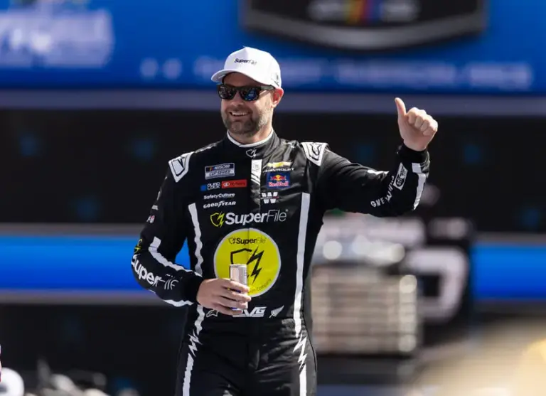 SVG; Feb 15, 2026; Daytona Beach, Florida, USA; NASCAR Cup Series driver Shane Van Gisbergen (97) during the 68th running of the Daytona 500 at Daytona International Speedway.