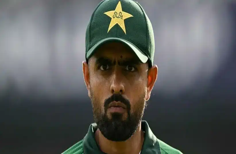 Babar Azam looking in the camera