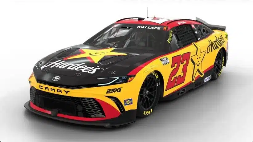 Bubba Wallace Iconic Throwback Hardee's Paint Scheme, 23XI Racing