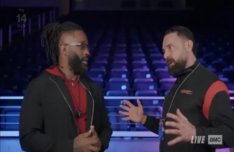 Cedric Alexander And Santino Marella In A Segment On TNA Impact