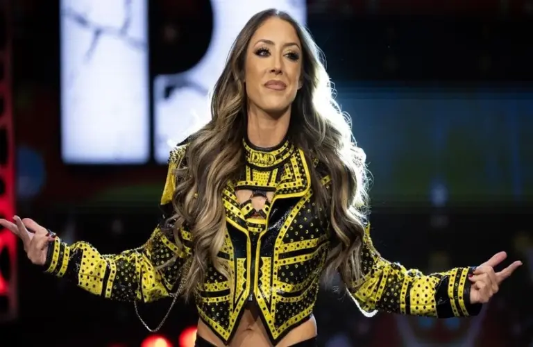 Britt Baker on a episode of AEW.