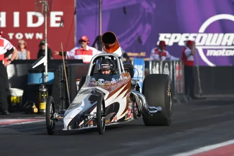 Justin Lamb preparing for the NHRA Arizona Nationals.