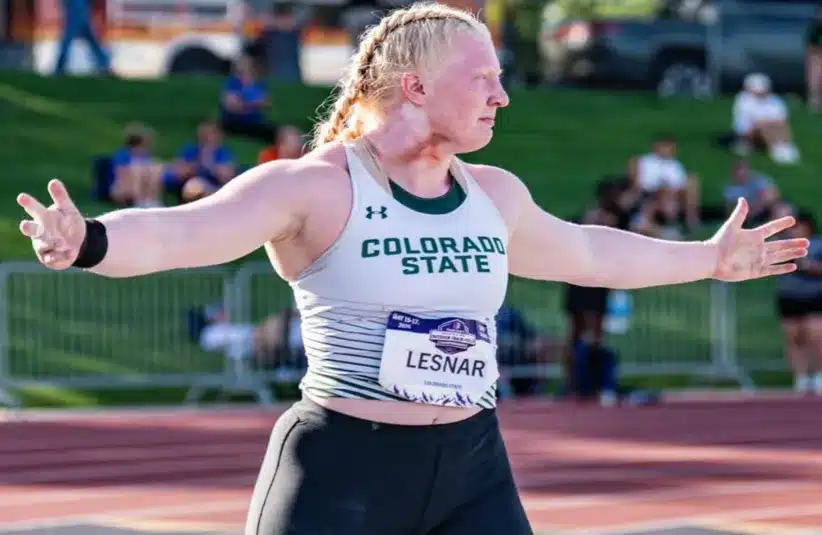 Mya Lesnar At Shot Put Mountain West Conference Championship, Colorado State