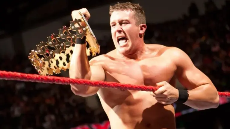Ted DiBiase Jr Holding The WWE Million Dollar Championship On An Episode Of Monday Night Raw