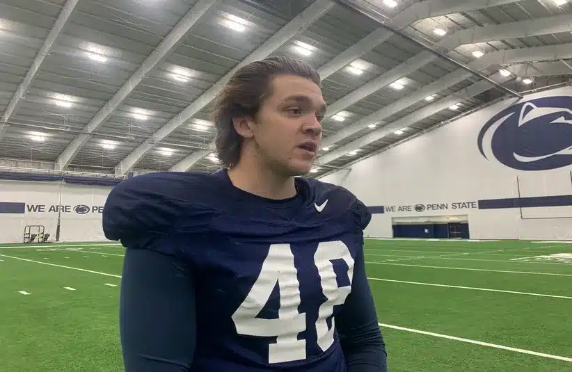 Long Snapper Tyler Duzansky After Practice At Penn State