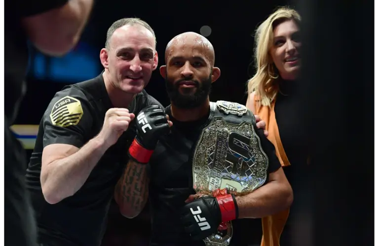 Demetrious Johnson following the win over and Wilson Reis