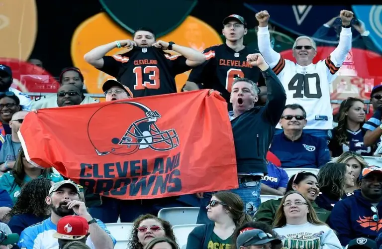 Cleveland Browns fans are cheering a draft pick being made