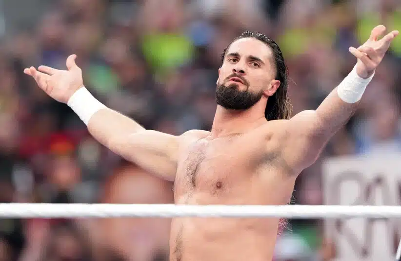 Seth Rollins handcuffed on Raw.