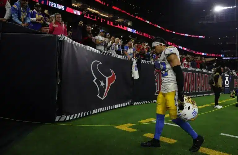 Gilman moving towards the sideline