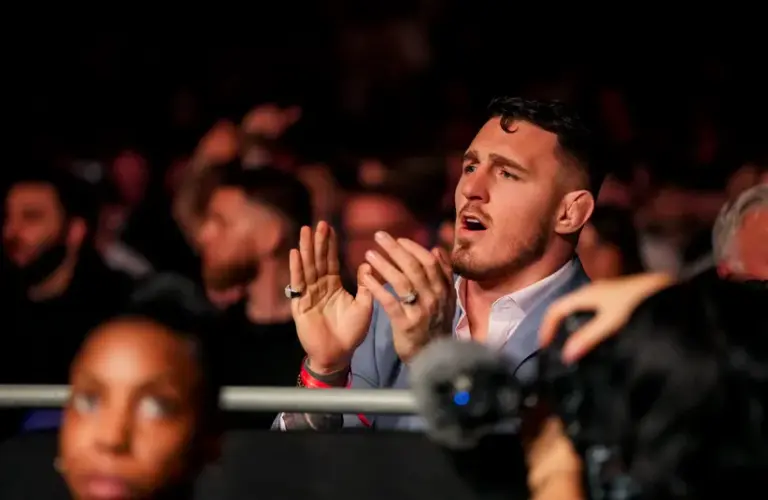 Tom Aspinall In Crowd Of A UFC Show