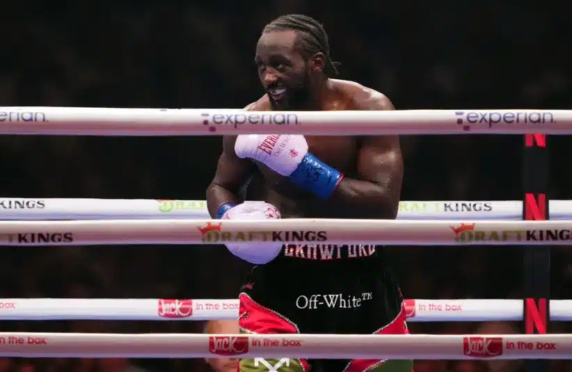 Terence Crawford in the ring.