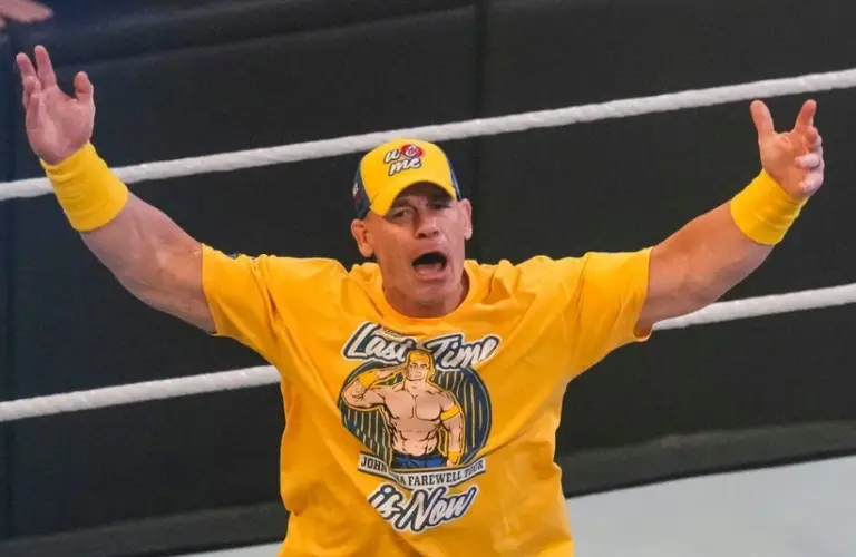 John Cena taking in all the applause