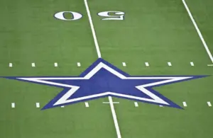 A view of the Star logo before the game between the Dallas Cowboys and the Arizona Cardinals at AT&T Stadium, Quinnen Williams