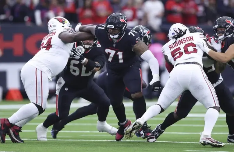 Houston Texans offensive tackle Tytus Howard (71) in action