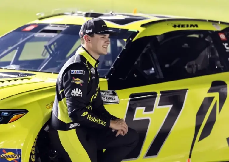 Feb 11, 2026; Daytona Beach, Florida, USA; NASCAR Cup Series driver Corey Heim (67) during qualifying for the Daytona 500 at Daytona International Speedway.