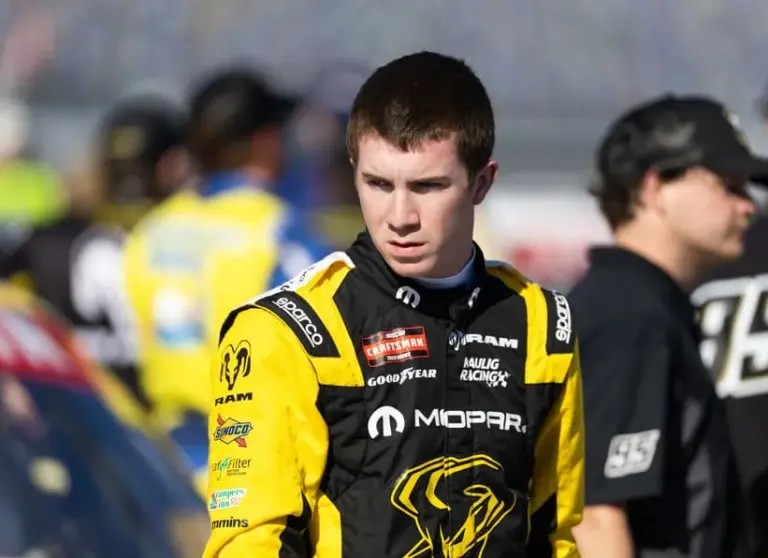 Feb 13, 2026; Daytona Beach, Florida, USA; NASCAR Truck Series driver Daniel Dye (10) during qualifying for the Fresh from Florida 250 at Daytona International Speedway.