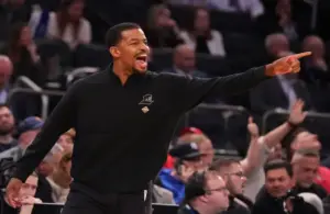 Providence Friars head coach Kim English against the St. John's Red Storm