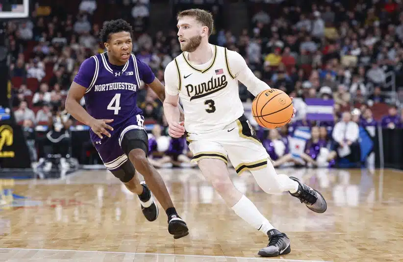 Braden Smith during TIAA Big Ten Tournament yesterday.