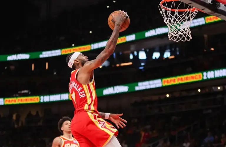 Atlanta Hawks guard Nickeil Alexander-Walker (7) shoots
