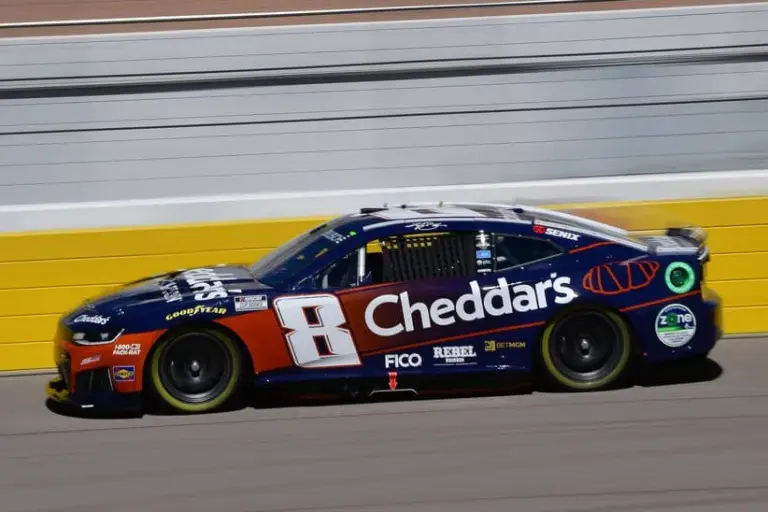 Chevy; Mar 14, 2026; Las Vegas, Nevada, USA; Richard Childress Racing driver Kyle Busch (8) during practice at Las Vegas Motor Speedway.