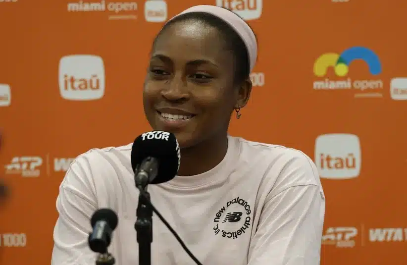 Gauff in the press conference