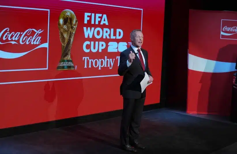 FIFA World Cup ceremony being held.