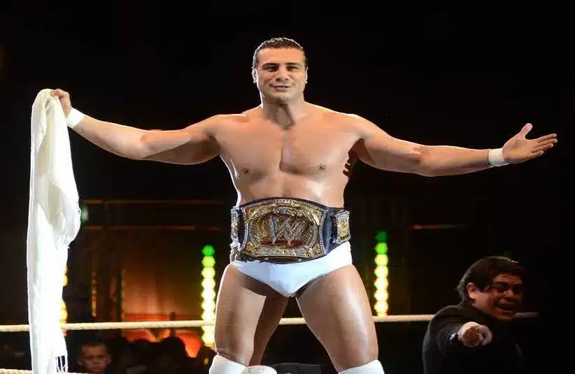 Alberto Del Rio With WWE Championship Around His Waste At WWE House Show