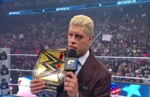 Cody Rhodes on Smackdown after Wrestlemania.
