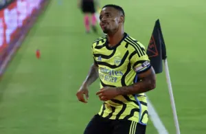 Jesus interacting with the football fans