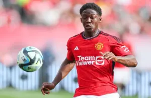 Kobbie Mainoo during a pre-season friendly