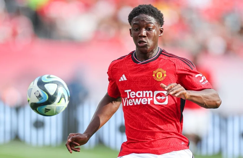 Kobbie Mainoo during a pre-season friendly